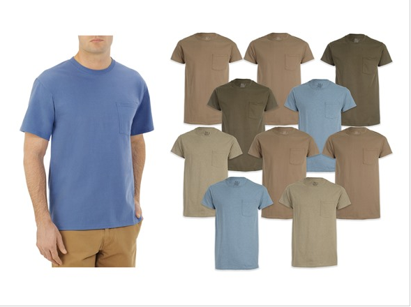 Fruit of the Loom Men's 10 pack Pocket Tees - $20.99 + Amazon Prime Free Shipping