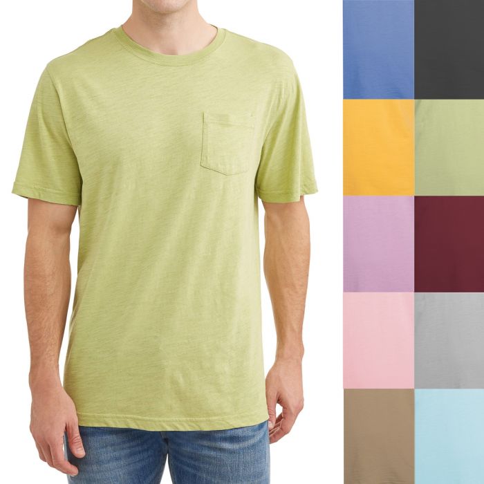 George Mens 100% Cotton Crew Pocket T-Shirt (various colors)
