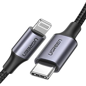 Ugreen USB-C to Lightning 3' MFi-Certified Nylon Braided Cable $7.79 + Free S/H Amazon Prime