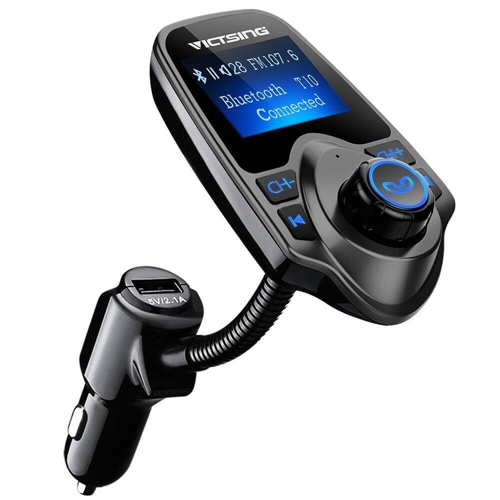 VicTsing Bluetooth FM Wireless In-Car Transmitter Adapter w/ USB Port $9.34 + FS w/ Amazon Prime