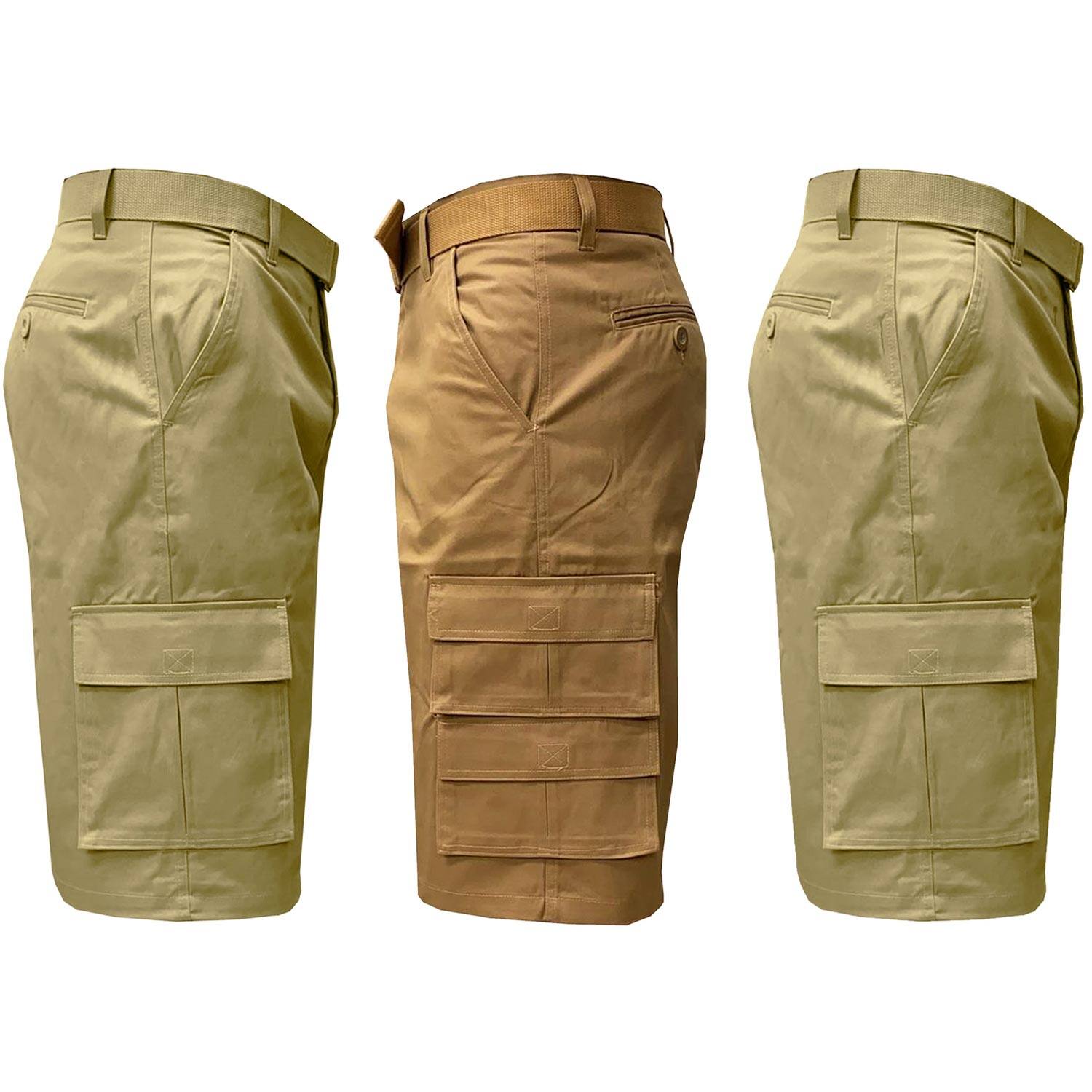 3-Pack of Men's Belted Cargo Shorts $29.74 + Free Shipping