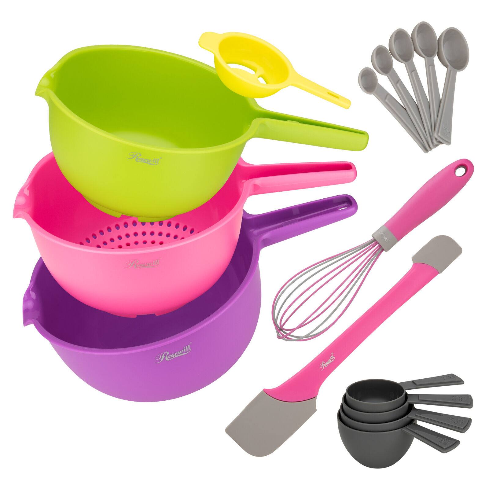 Rosewill 15 Pc Mixing and Baking bowl set w/ Accessories $16.19 + Free Shipping
