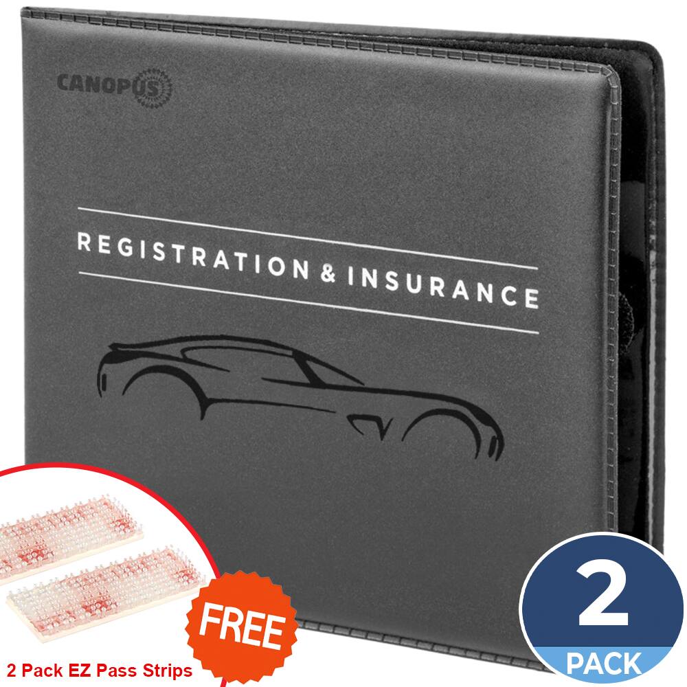 2 Pack Car Registration And Insurance Card Holder 5 59 Free