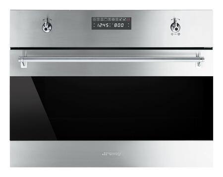 Smeg SU45MCX1 Classic Series 24 Inch Single Wall Speed Oven in Stainless Steel $1249 + Free Shipping