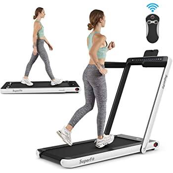 Goplus 2 in 1 Folding Treadmill with Dual Display $396.29 + Free Shipping