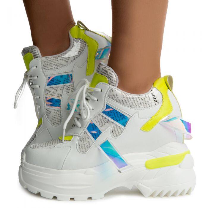 Oval-02 Platform Sneakers Yellow - $69.99 + Free Shipping