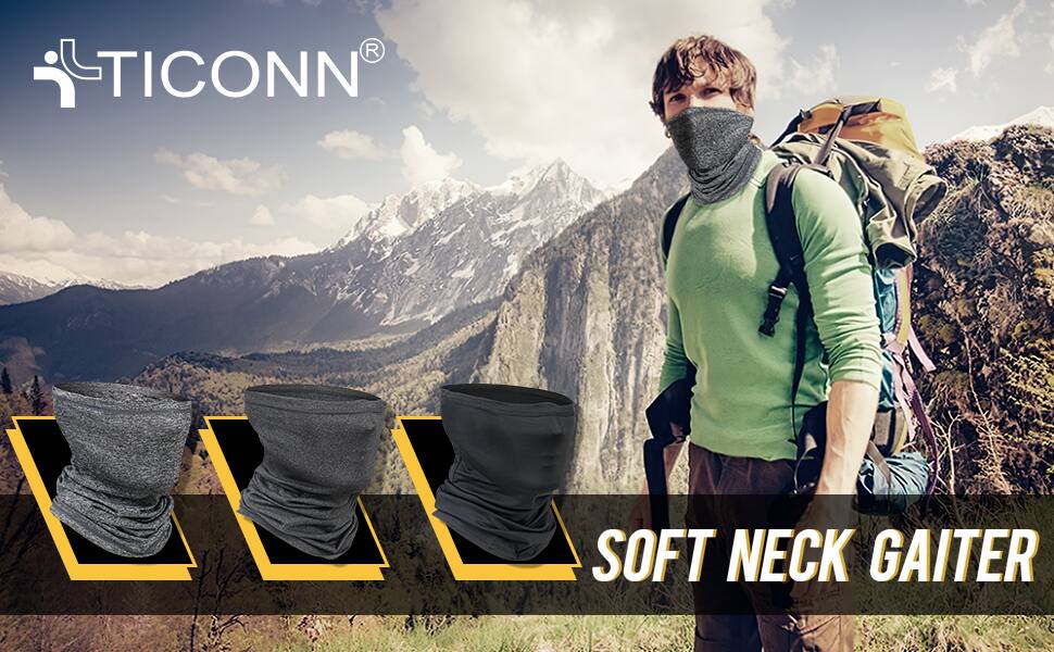 TICONN Neck Gaiters, Face Cover Scarf (2 Pack) $7.77 + Free Shipping w/ Prime or Orders $25+