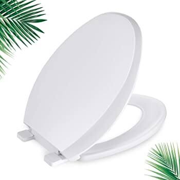 Round Toilet Seat, Dalmo DBTS02S Toilet Seat with Soft Close & Non-Slip Seat Bumpers $22.07 + Free Shipping