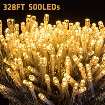 Elegear Decorative LED String Lights, Long Strand 328ft 500 LEDs Christmas Valentine Fairy Lights, Warm White Indoor-Outdoor $22.72 + FS