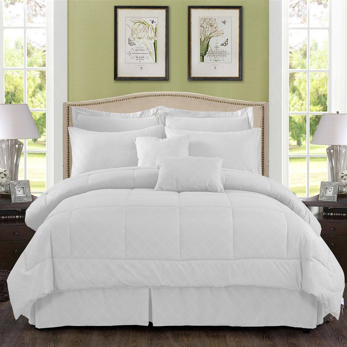 Comforter Set, 10 Piece Microfiber Bedding Comforter Sets (Various Sizes) from $41.99 + Free Shipping