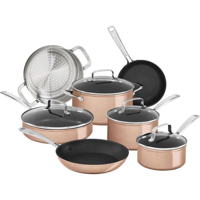 KitchenAid 11-Pc. Hard Anodized Aluminum Nonstick Cookware Set - $139.99 + Free Shipping