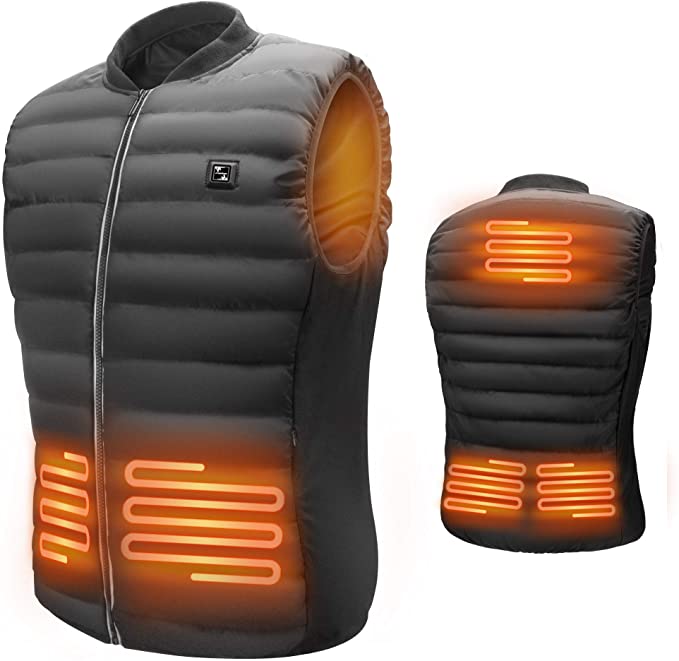 LIFEBEE Heated Vest, Men's USB Electric Warm Clothes Heating Jacket $29.99 + Free Shipping