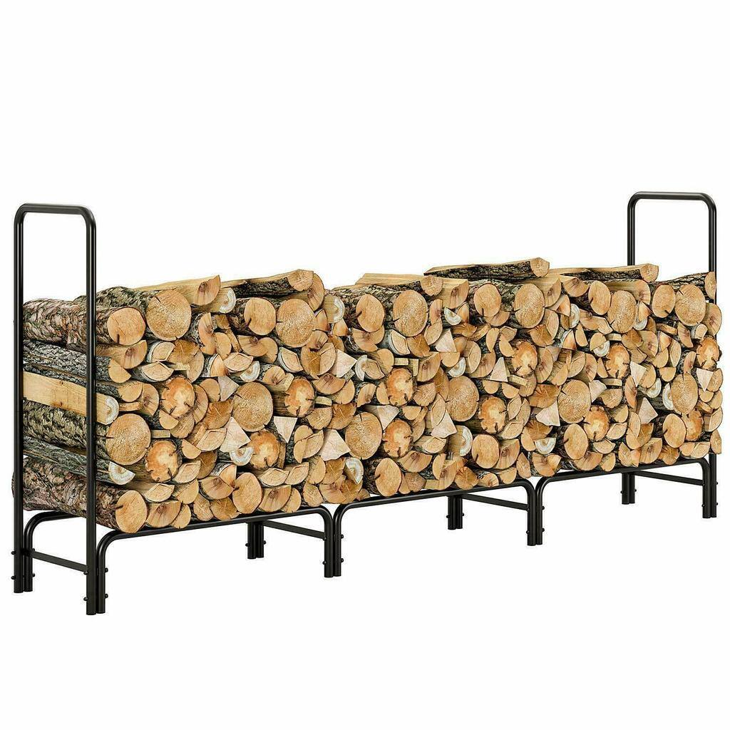 4' / 8' Adjustable Heavy Duty Outdoor Firewood Rack $36.99 + Free Shipping