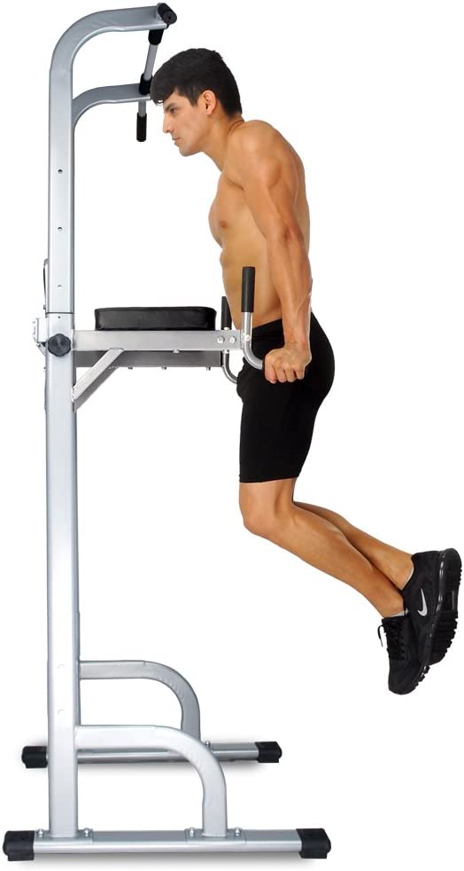 Power Tower, 550lbs Capacity Pull Up Bar Tower Dip Stands Fitness Gym $116.99 + Free Shipping