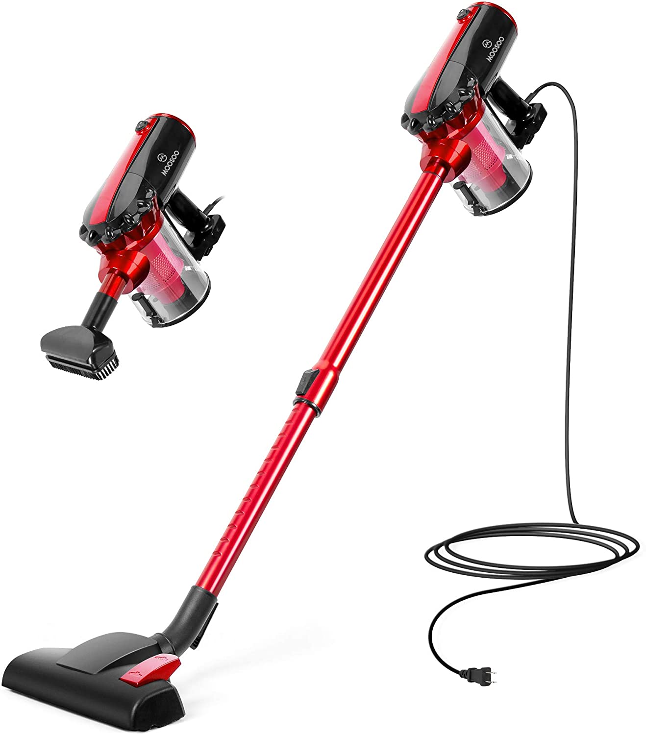 MOOSOO Lightweight Corded Stick Vacuum 2 in 1 Handheld Vacuum, D600 $39 + Free Shipping $39.99