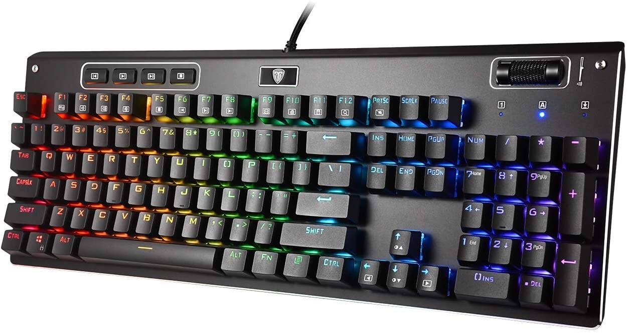 PICTEK RGB Mechanical Keyboard with Red Switch - $28.87 + Free Shipping