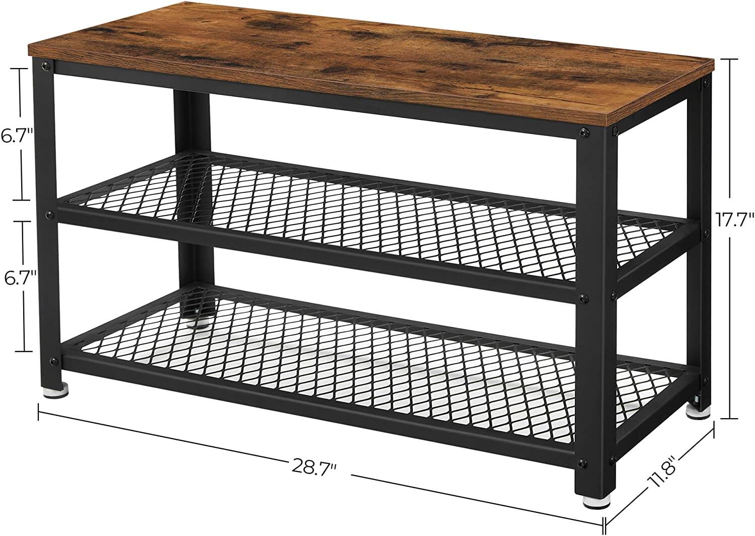 VASAGLE Shoe Rack & Shoe Bench made of Steel/Wood from $41.99 + Free Shipping