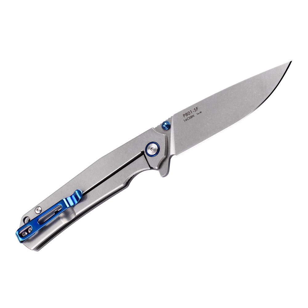 Ruike Folding Knive, Blue & Silver, Sandvik 14C28N $17.48 +F/S w/Prime