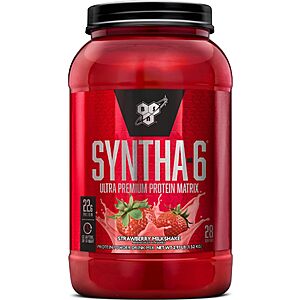 2.91-Lb BSN SYNTHA-6 Premium Protein Powder (Strawberry Milkshake) $23.55 w/ S&S + Free S&H