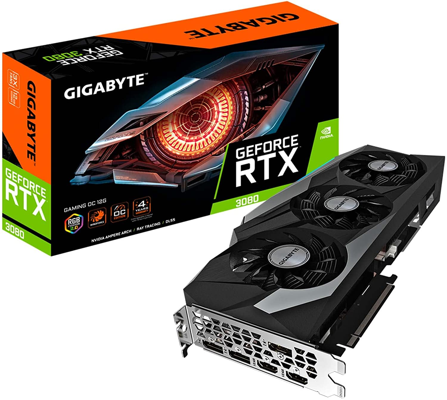 GIGABYTE GeForce RTX 3080 Gaming OC 12G Graphics Card, 3X WINDFORCE Fans, 12GB 384-bit GDDR6X, GV-N3080GAMING OC-12GD $870.00