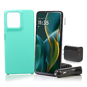 New QVC customers: Tracfone Moto G 2025 128GB w/1500 Talk/Text/Data & Accessories Free S&H