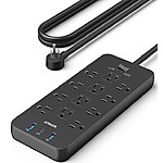 Anker 12-Outlet Surge Protector Power Strip w/ 5' Cable (Black or White) from $22