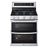 30&amp;quot; LG 6.9 cu ft Smart ThinQ Freestanding Instaview Double Oven Gas Range w/ ProBake Convection Air Fry &amp;amp; Sous Vide (Stainless Steel) $1298 + $39 Delivery