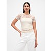 Gap Women's Floral Lace Mesh Top (Chino Beige) $6.50 + Free Shipping
