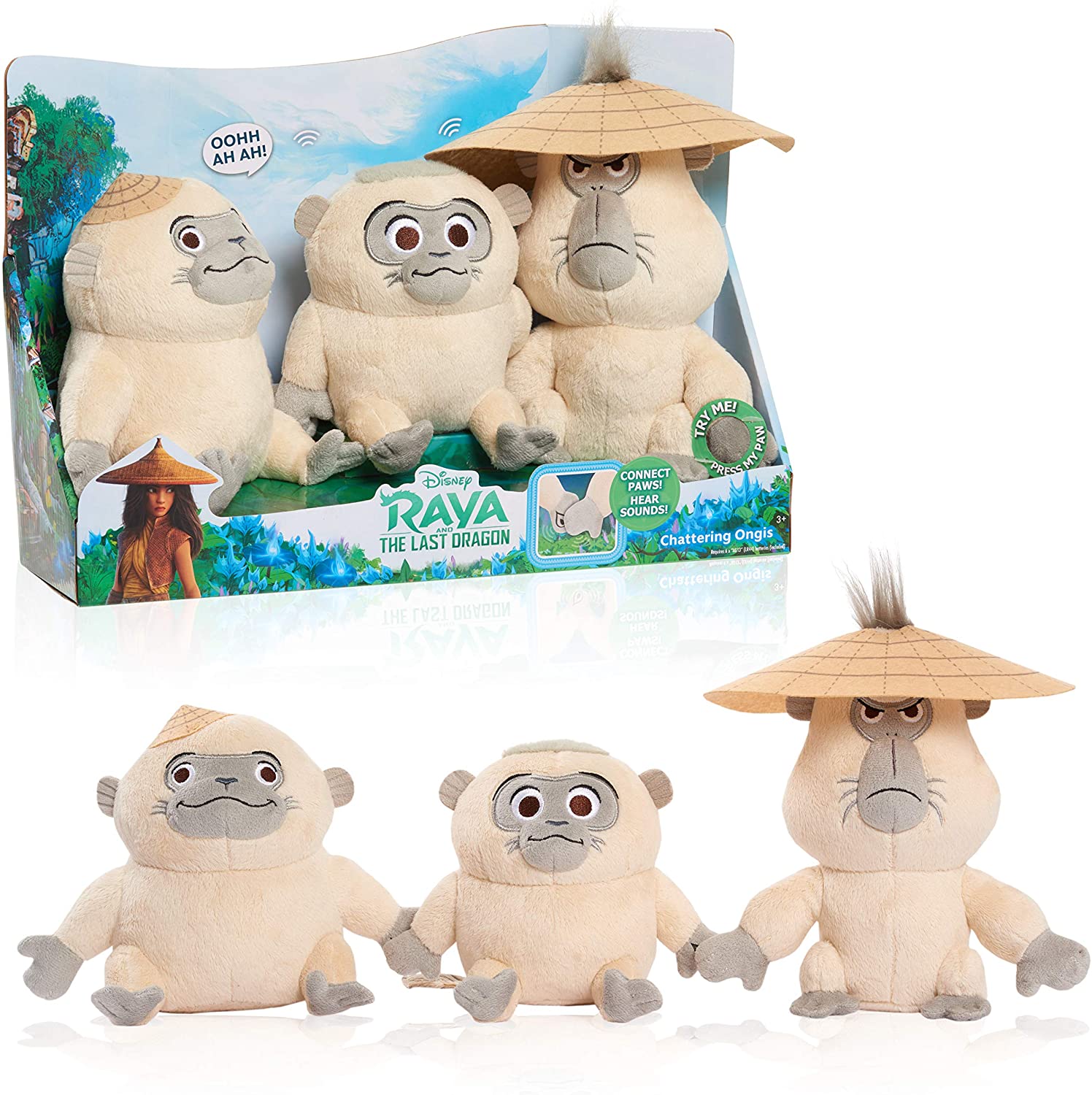 3-Pc Disney Raya & the Last Dragon Chattering Ongis Plush w/ Sounds $6.95 + Free Shipping w/ Amazon Prime or Orders $25+