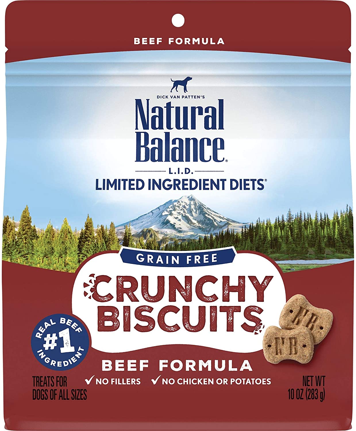 10-Oz Natural Balance L.I.D. Crunchy Biscuits Beef Formula Dog Treats $2.50 + Free Shipping w/ Amazon Prime or Orders $25+
