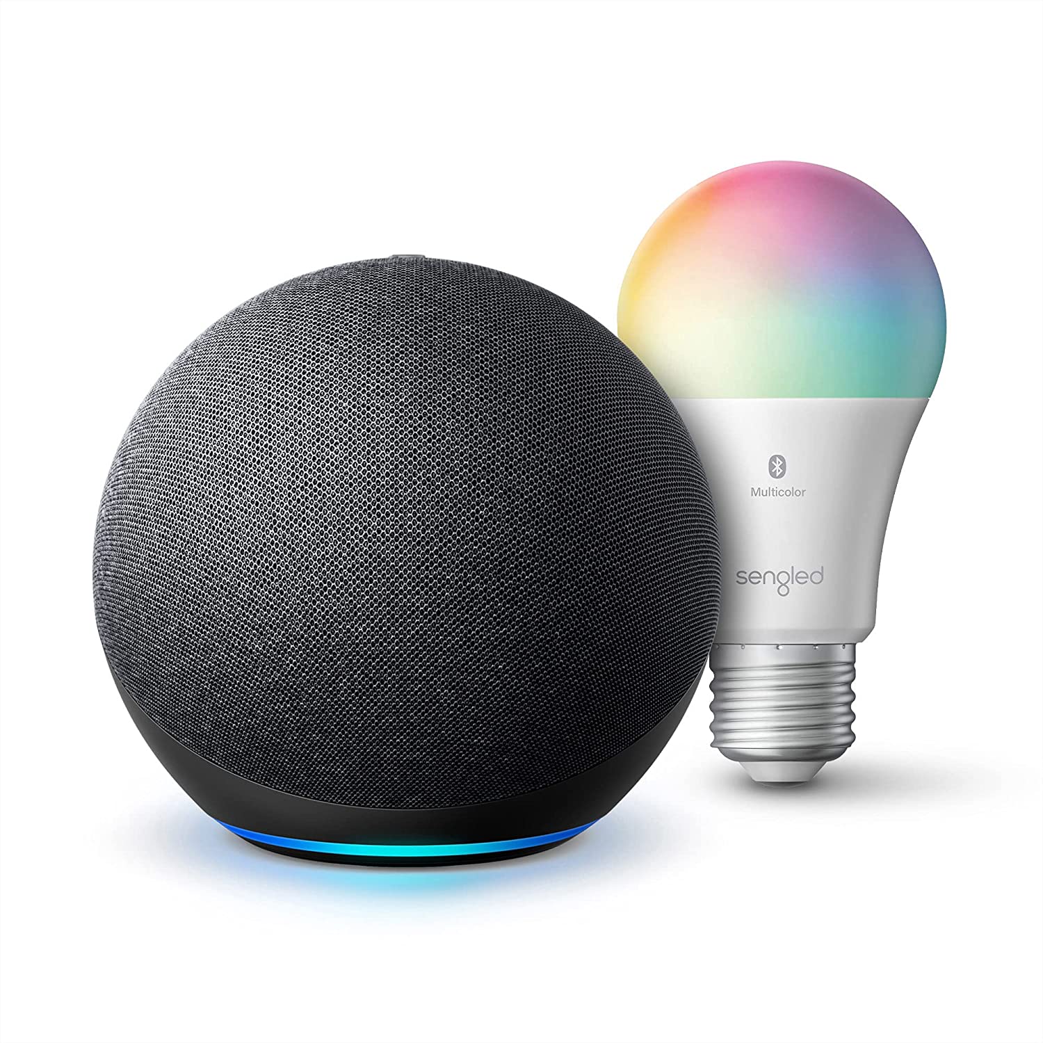 Amazon Echo (4th Gen) Premium Sound Speaker w/ Smart Color Bulb $60 + Free Shipping