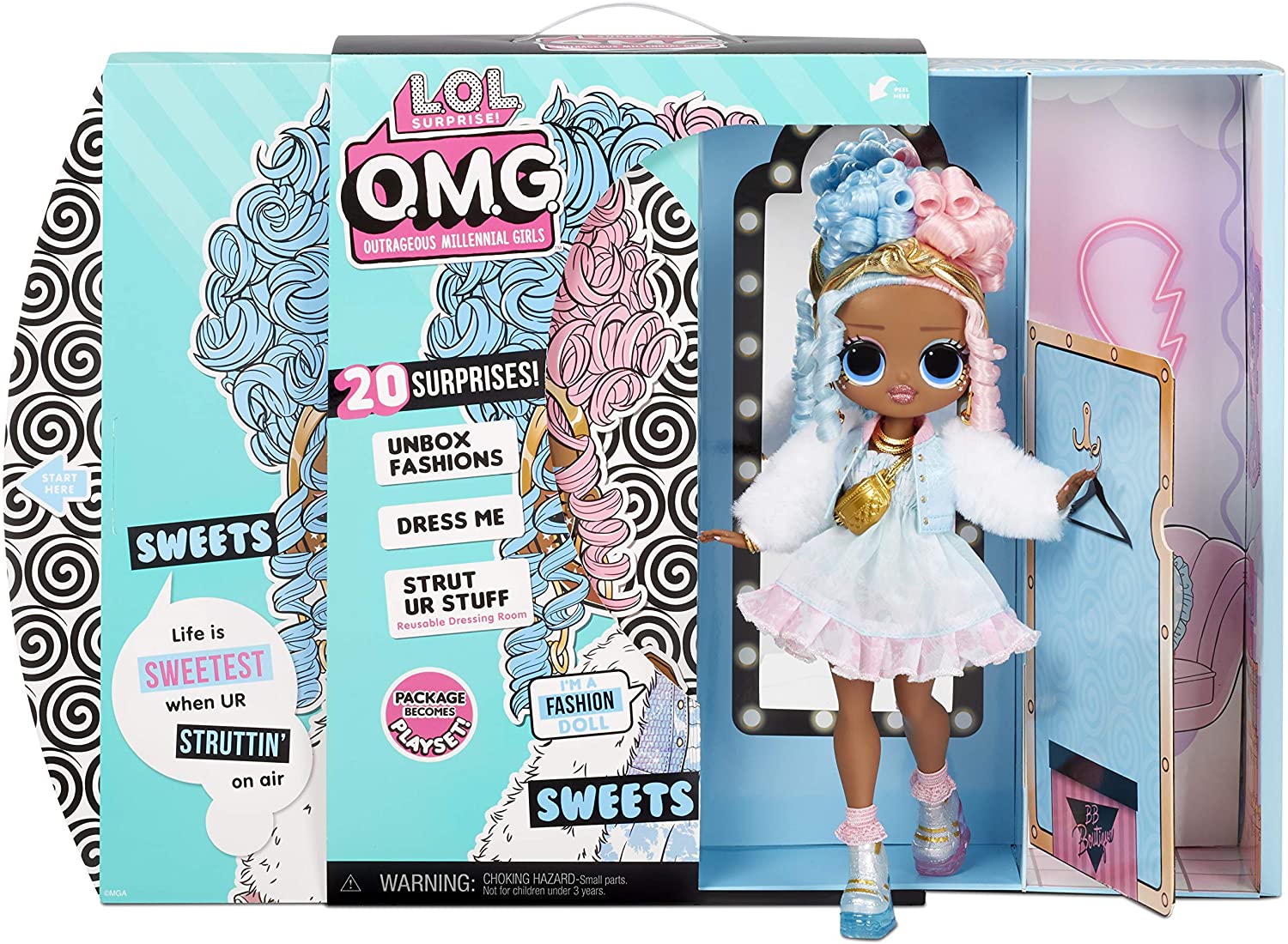 L.O.L. Surprise OMG Sweets Fashion Doll w/ 20 Surprises $14 + Free Shipping w/ Amazon Prime or Orders $25+
