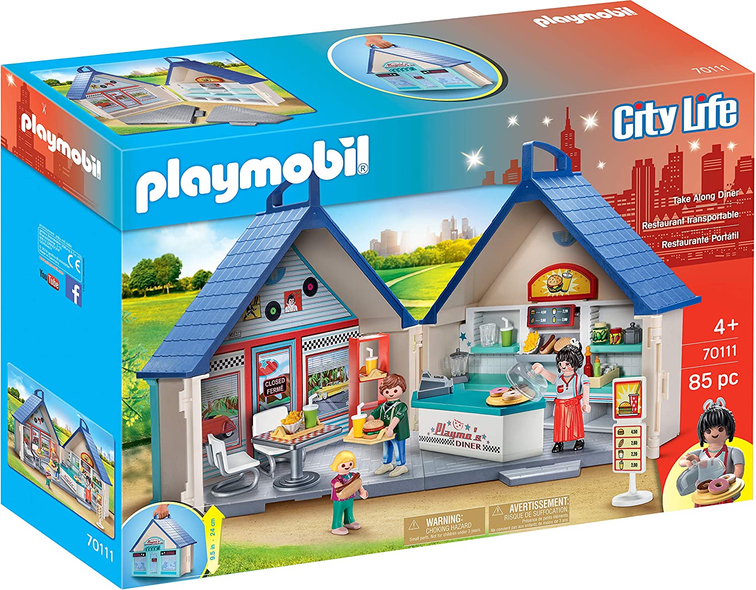 PLAYMOBIL Take Along Diner $19.60 + Free Shipping w/ Amazon Prime or Orders $25+