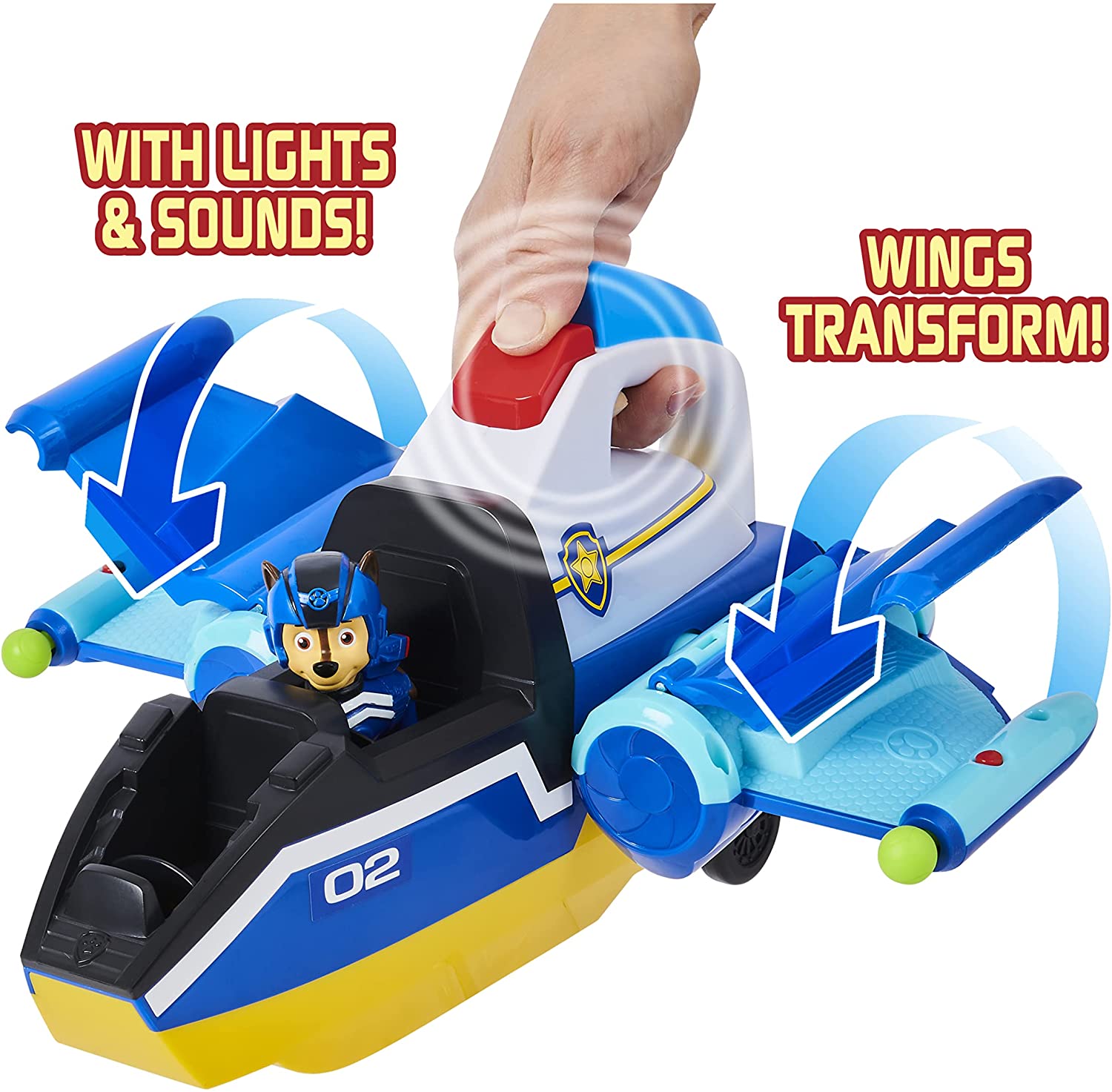 Paw Patrol Jet to The Rescue Deluxe Transforming Spiral Rescue Jet w/ Lights & Sounds $11.90 + Free Shipping w/ Amazon Prime or Orders $25+