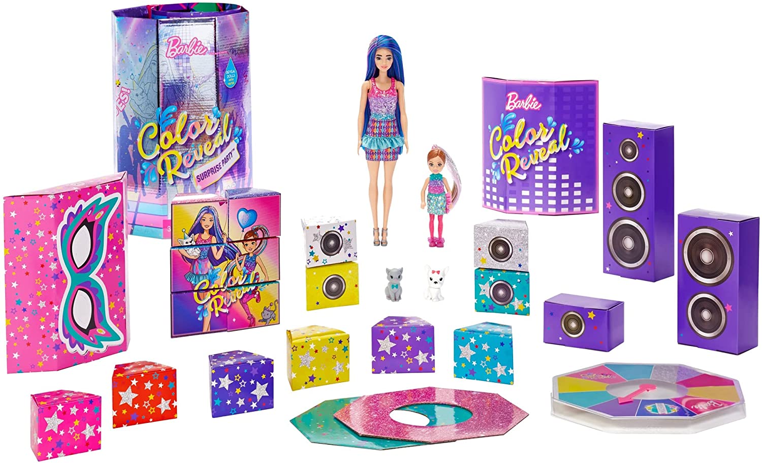 Barbie Color Reveal Surprise Party Set w/ 50+ Surprises $24.99 + Free Shipping w/ Amazon Prime or Orders $25+