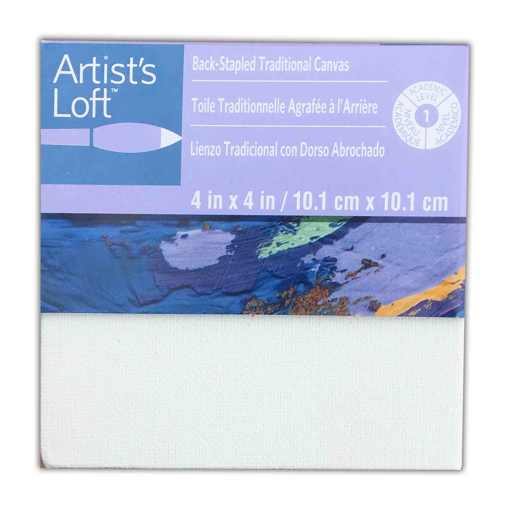 Michael's Artist Loft Canvases Buy 1 Get 2 Free 4" x 4" Level 1 Back