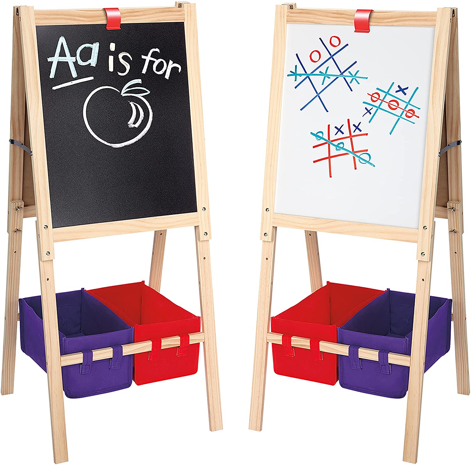 CraZArt 3in1 Smartest Artist Standing Easel w/ Chalk Board/Dry Erase Board & Storage 24.95