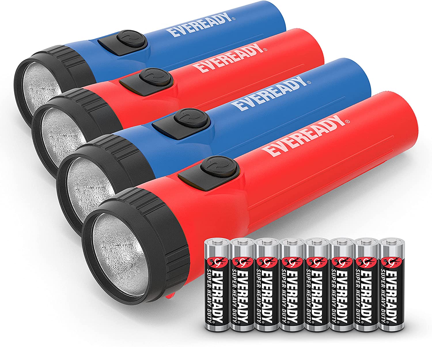 4-Pack Eveready LED Flashlight Multi-Pack w/ Batteries $5.50 + Free Shipping w/ Amazon Prime or Orders $25+