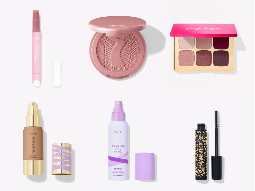 Tarte Cosmetics Custom Beauty Kit: 6 Full Size Makeup/Skincare Items + Bag $65 + Free Shipping
