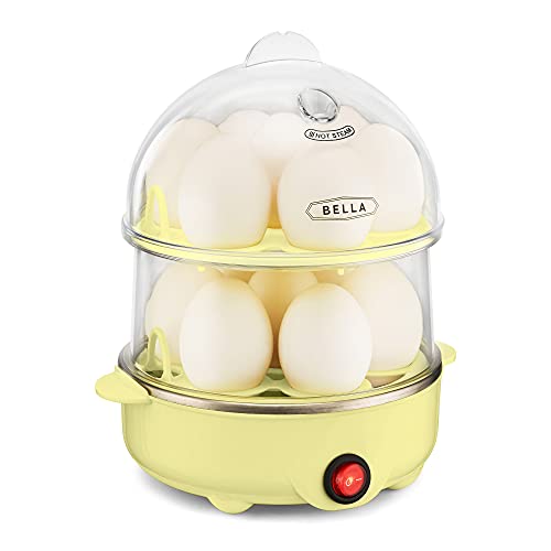 BELLA 14-Egg Double Tier Egg Cooker: Yellow $11.50, White $12.90 + Free Shipping w/ Amazon Prime or Orders $25+