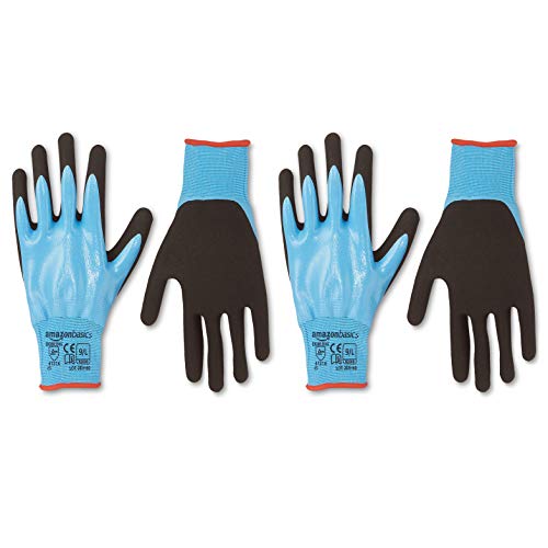 2-Pairs Amazon Basics 15G Polyester Nitrile Fully Coated Work Gloves (Large) $3.60 + Free Shipping w/ Amazon Prime or Orders $25+