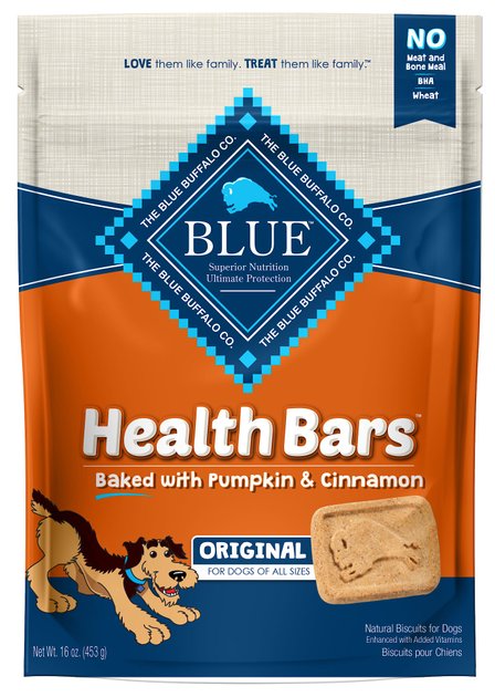 Chewy: 16-Oz Blue Buffalo Health Bars Baked with Pumpkin & Cinnamon Dog Treats $2.35 w/ Autoship & More + Free Shipping $49+