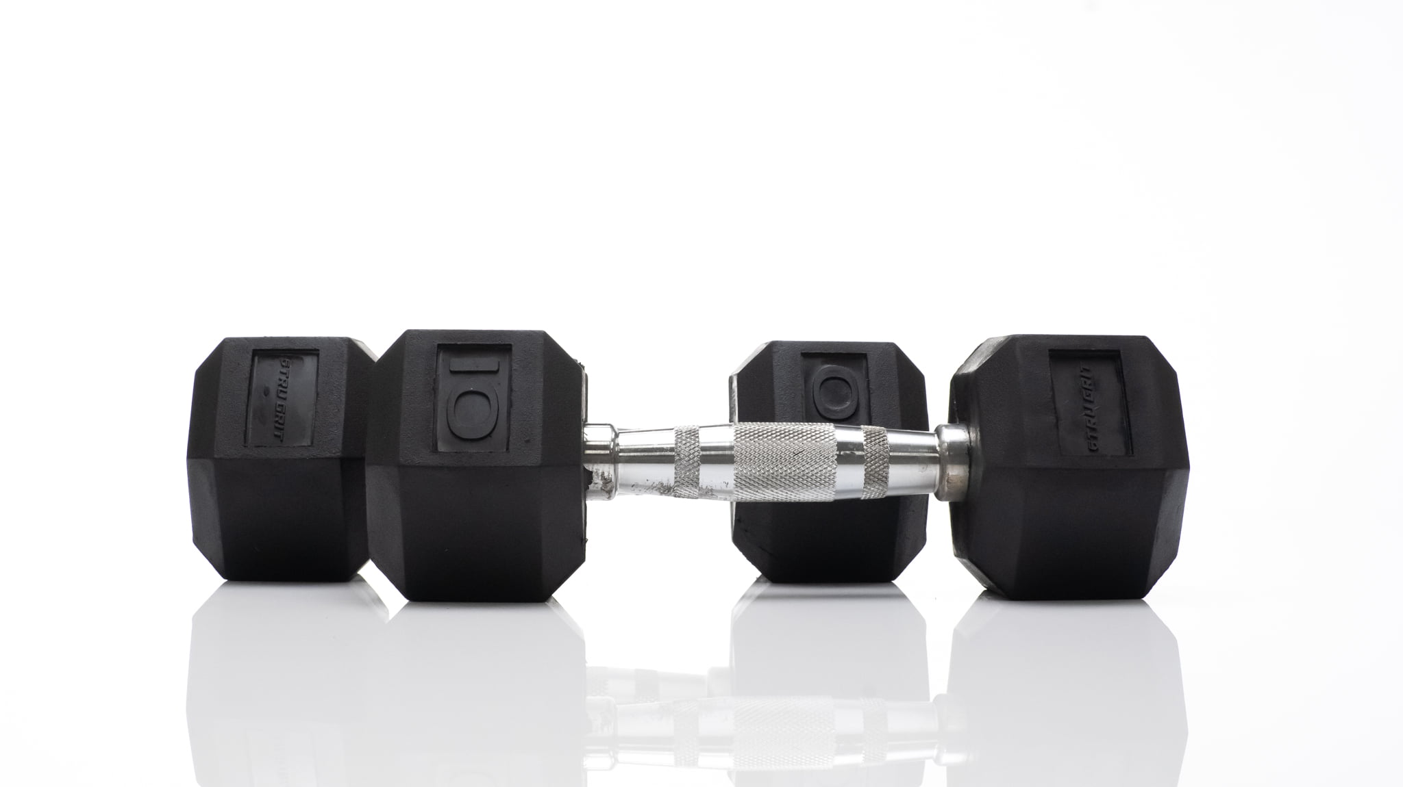 10-Lbs Tru Grit Fitness Black Rubber Hex Dumbbell (Pair) $10 + Free S&H w/ Walmart+ or $35+