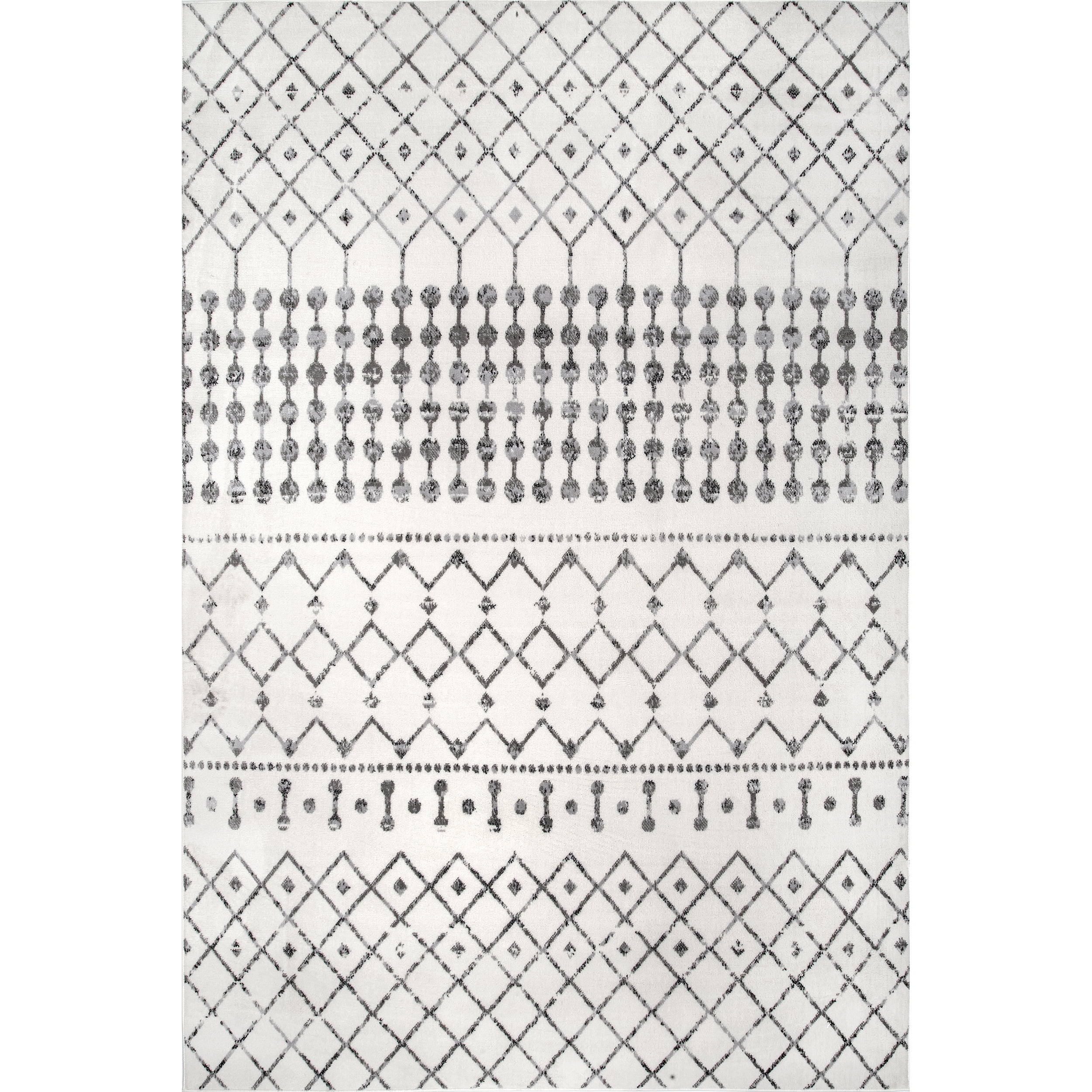 5' x 8' nuLOOM Zola Geometric Moroccan Area Rug (Grey) $34 + Free Shipping