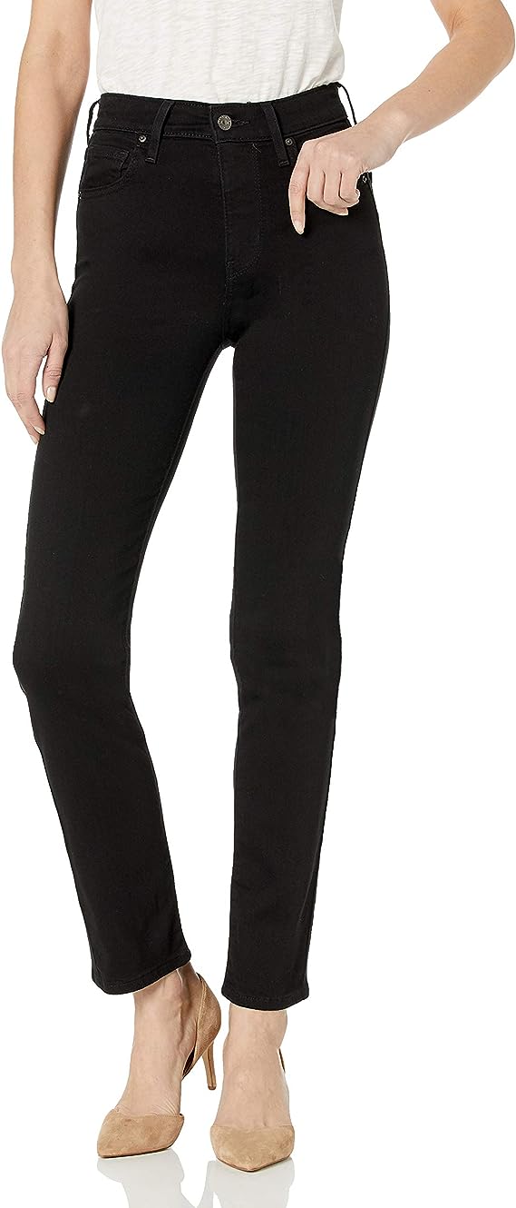 Levi's Women's 724 High Rise Straight Jeans (Soft Black, Regular or Short) $14.45 + Free Shipping w/ Prime or on $35+