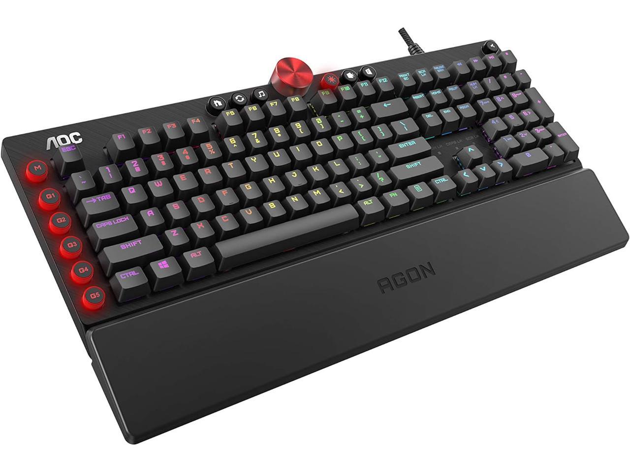 AOC Agon RGB Gaming Mechanical Keyboard (Cherry MX Blue Switches) $40.94 + Free Shipping