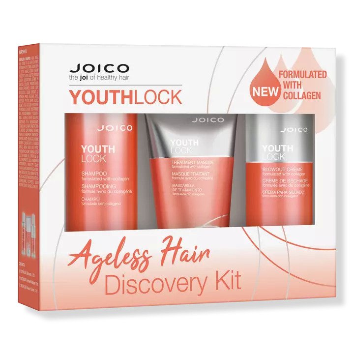 3-Piece Joico Travel Size YouthLock Ageless Hair Discovery Kit (Shampoo, Treatment Masque, & Blowout Crème) $11 + Free Shipping
