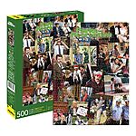 500-Pc Aquarius Parks &amp; Rec Collage Jigsaw Puzzle $4.65 &amp; More + Free Shipping