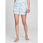 Gap Factory: Women's Ribbed Pull-On Shorts $2.40, Women's Poplin Pajama Shorts $2 &amp; More + Free S/H