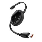 Baseus 100W Retractable 3.3' USB C to USB C 5A Charging Cable (Black) $7